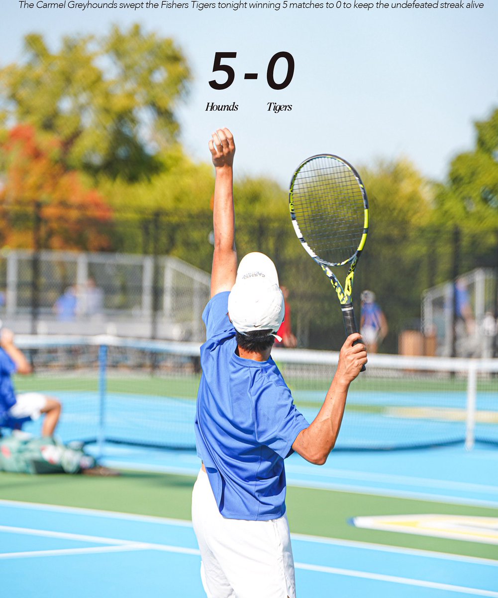 Staying hot.

#HoundsTennis