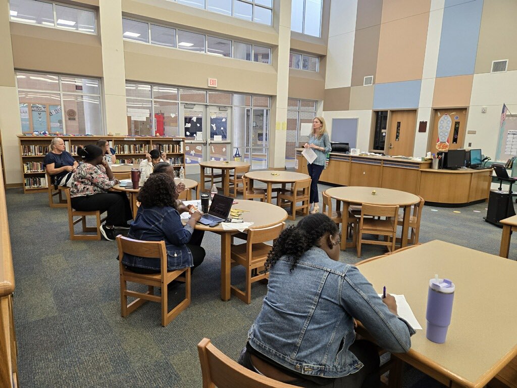 Today our teachers participated in an informative and helpful professional development with our ED. We would like to thank Mrs. Samantha Gonzalez for instructing the writing pd.