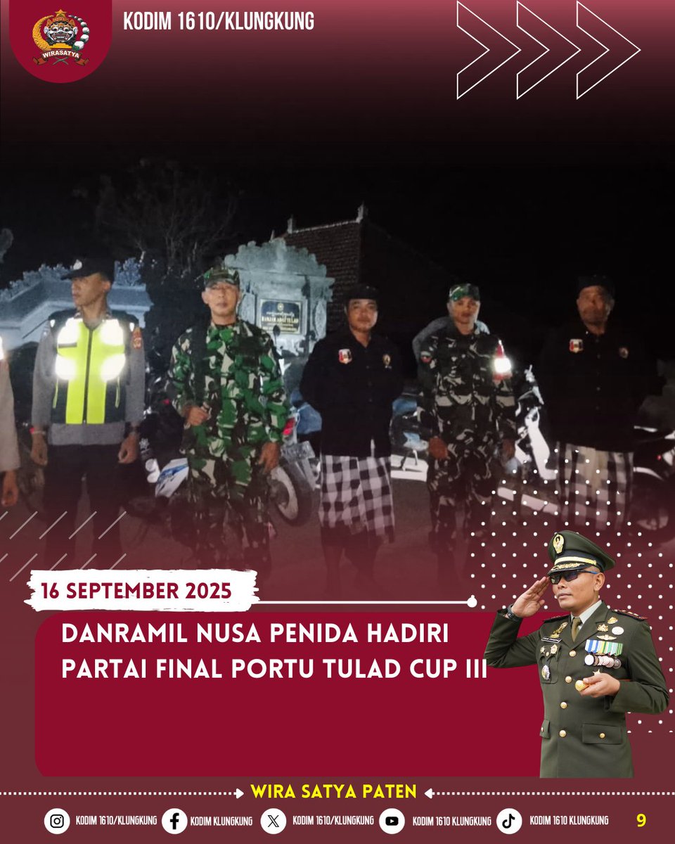 Dim1610klk's tweet image. Sinergitas Sukseskan Portu Tulad Cup III, Danramil Nusa Penida Lerahkan Babinsa Hadir Beri Pengamanan

#kodimklungkung #kodim #klungkung #korem163wirasatya #kodamixudayana #kodam #tniad #tni