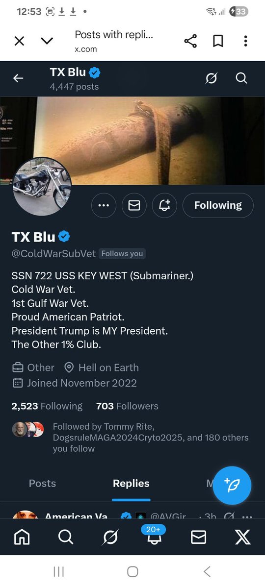 KJW (@hawkesbay69) on Twitter photo Can we try and take this veteran to the 1k mark 
<a href="/ColdWarSubVet/">TX Blu</a> 
F&R ๐ช๐ซถ๐๐ฅ๐ฏ๐บ๐ธ๐ซก Can we try and take this veteran to the 1k mark 
<a href="/ColdWarSubVet/">TX Blu</a> 
F&R ๐ช๐ซถ๐๐ฅ๐ฏ๐บ๐ธ๐ซก