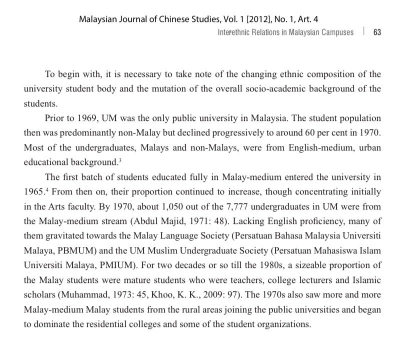 The clip in the post cited below shows the opening of Universiti Malaya in 1949 attended by several Sultans.

It seems ironic, in a way.

Because for many years after it was established, and even after Merdeka, Universiti Malaya had few Malay students.

This imbalance, if that’s