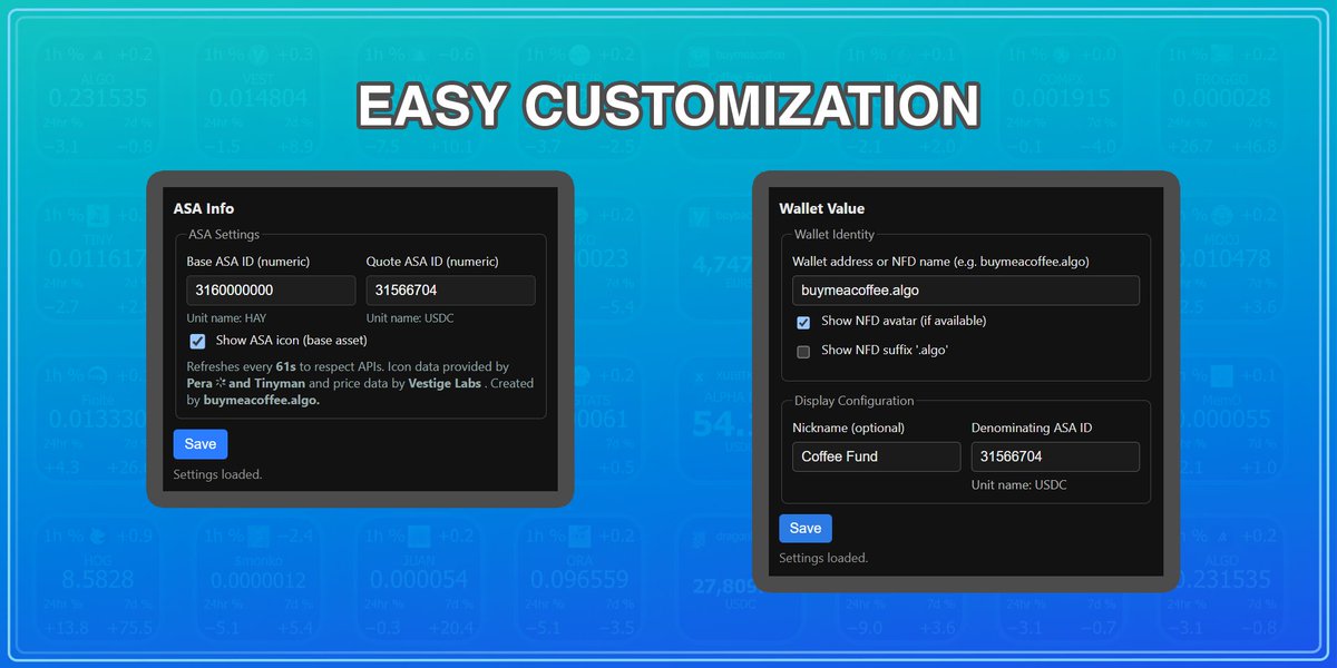 OradAlgo's tweet image. Made something, Free for anyone who might find it useful or fun.
Love stock tickers and use my Stream Deck to track markets, so I built a dedicated plugin for Algorand. Thanks for the APIs!
marketplace.elgato.com/product/algora…
@AlgoFoundation @algodevs @tinymanorg @vestigefi @PeraAlgoWallet