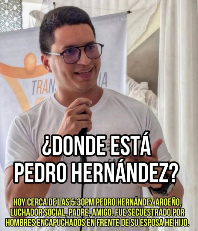 Un tipazo que debe aparecer cuanto antes y disfrutar de la libertad. Porque defender derechos no es un delito #16Septiembre
