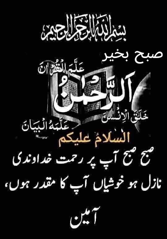 السلام علیکم ورحمتہ اللہ وبرکاتہ 
صبح بخیر زندگی