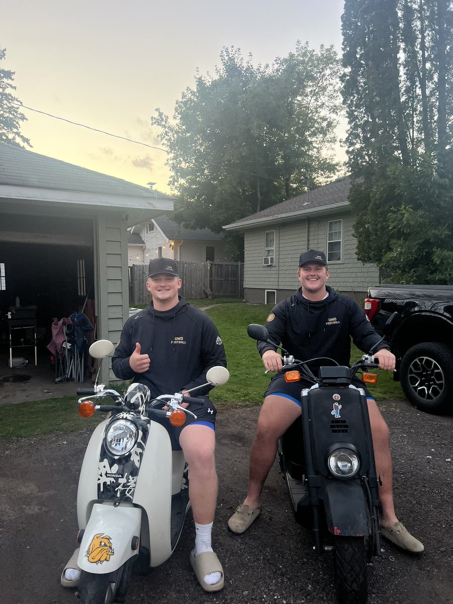 Shoutout <a href="/yak_sports/">HOCKEYAK / YAK SPORTS</a> for getting the boys some new merch!! <a href="/UMD_Football/">UMD Football</a>