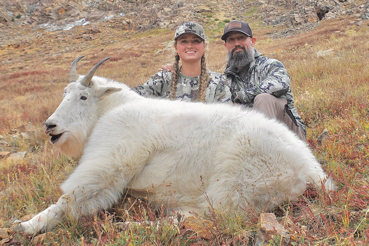Grant Hankins (@ghankins25) on Twitter photo My daughter and I were able to get her tag filled harvesting this beautiful billy. She had to earn this climbing and traversing some nasty terrain, and in the end came away with one amazing achievement. My daughter and I were able to get her tag filled harvesting this beautiful billy. She had to earn this climbing and traversing some nasty terrain, and in the end came away with one amazing achievement.