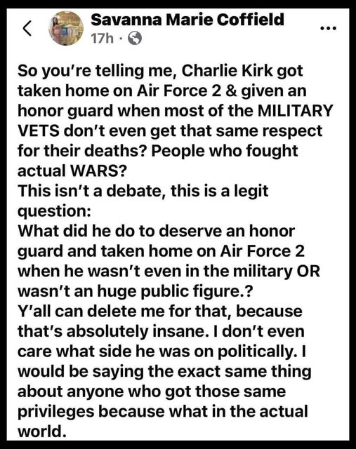 This is a great point: