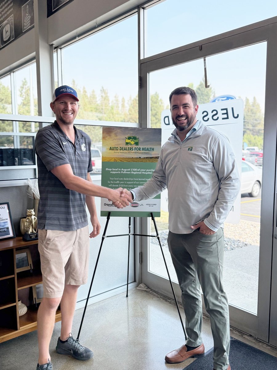 PullmanRegional's tweet photo. The 13th Annual Auto Dealers for Health program, in partnership with Chipman &amp; Taylor, Jess Ford, and Wysup Chrysler Jeep Dodge Ram raised $11,500 in support of Pullman Regional Hospital.
Thank you to our local auto dealers—your commitment makes a lasting impact! https://t.co/n7AzadXqBm