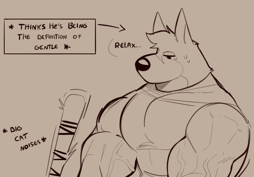 Logan in heat 🐶💦🐯