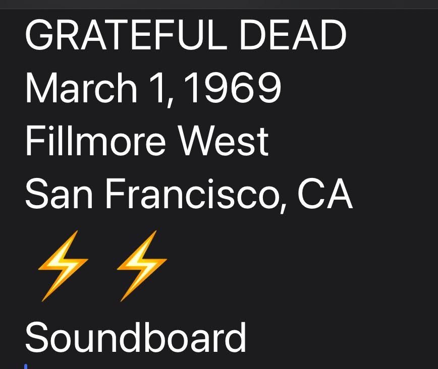 Seasatz60's tweet photo. Grateful Dead
3.1.1969
Fillmore West
SF, CA
-
SBD
-
Download Link > https://t.co/IqoPRXLYU2
#livemusic
#gratefuldead
#flacs https://t.co/ZsM815KcSM