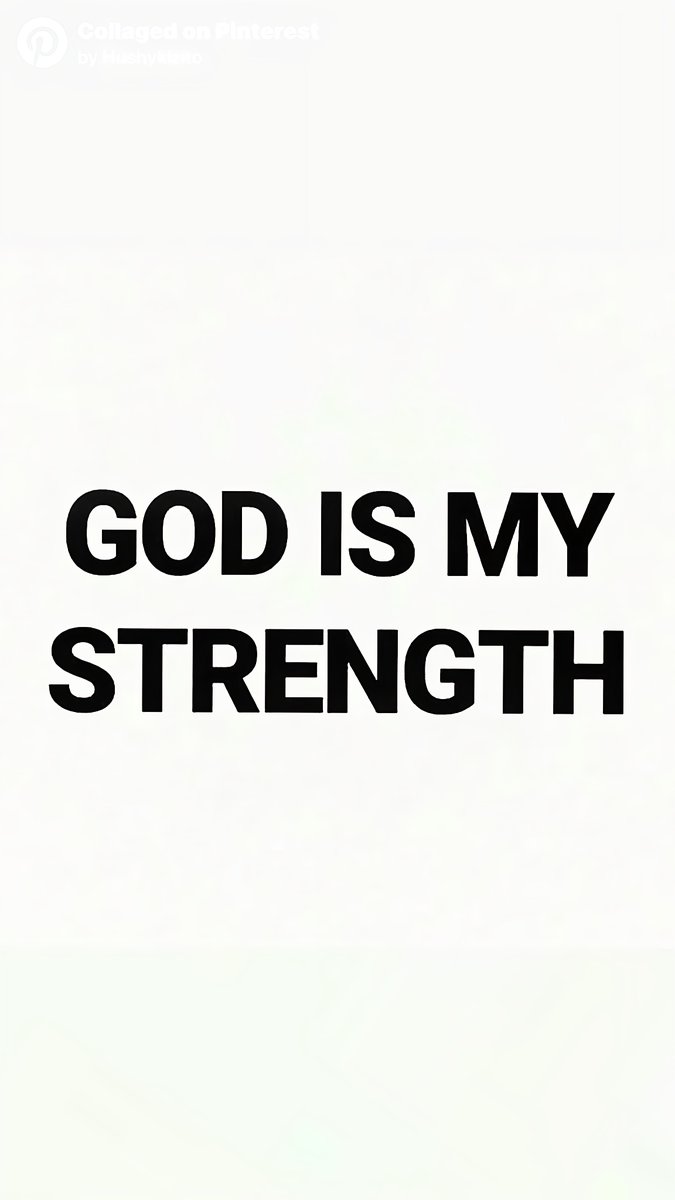 Aestheticswallz's tweet photo. God is my strength. https://t.co/fKTNpanmNF