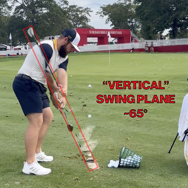 Super high Delivery Clubhead Plane angles ("VSP") are one way to possibly achieve high spin rates on greenside and short pitches. But TOTALLY NOT the only way, or maybe even the "best" way.