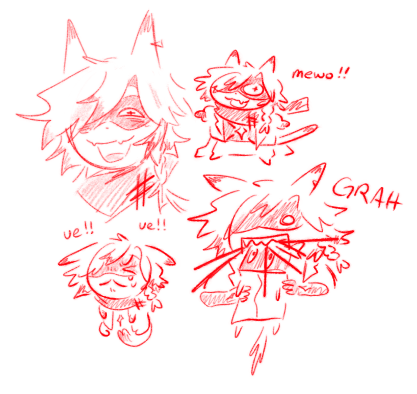 bossman!! i got a new tablet and it feels like ive forgotten how to draw.. #caspurrtfolio