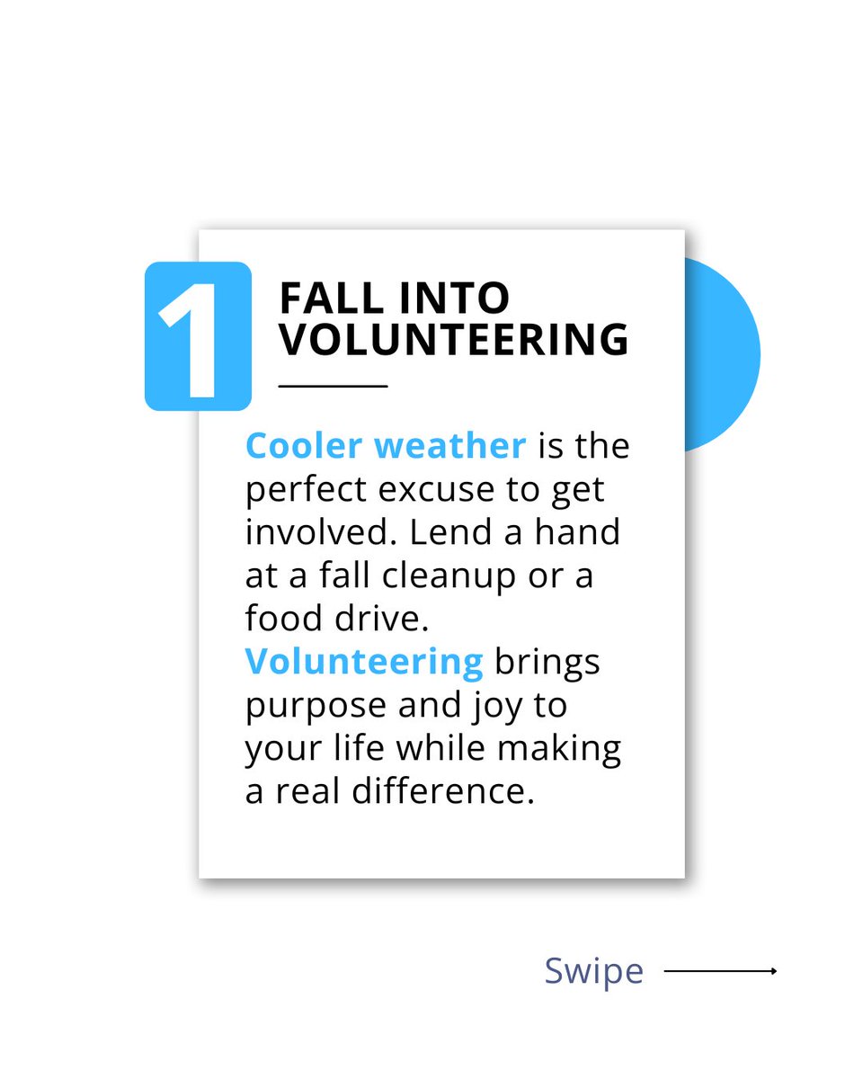 weloveuusa's tweet image. Fall into Kindness! 🍂

As the leaves change and the air grows crisp, it&apos;s the perfect time for a fresh start. We&apos;ve got three easy tips to help you make this season your most joyful one yet!

#WeLoveU #Fall #FallTips #Gratitude #Volunteering #Community