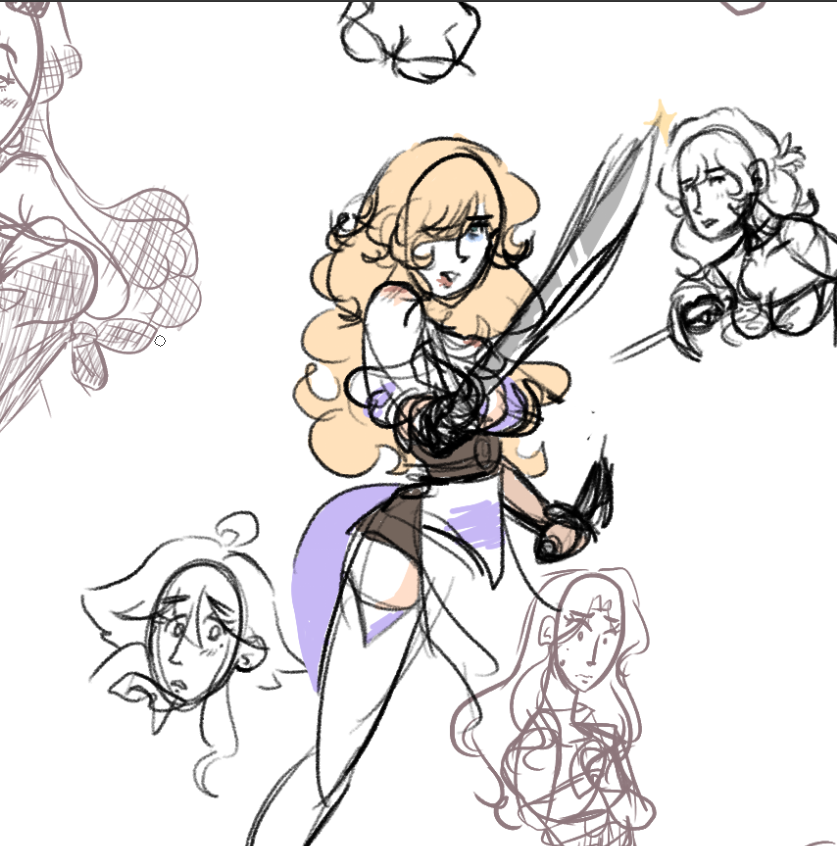 dia foi ruim então aí um rascunho pra relembrar que ainda sei desenhar