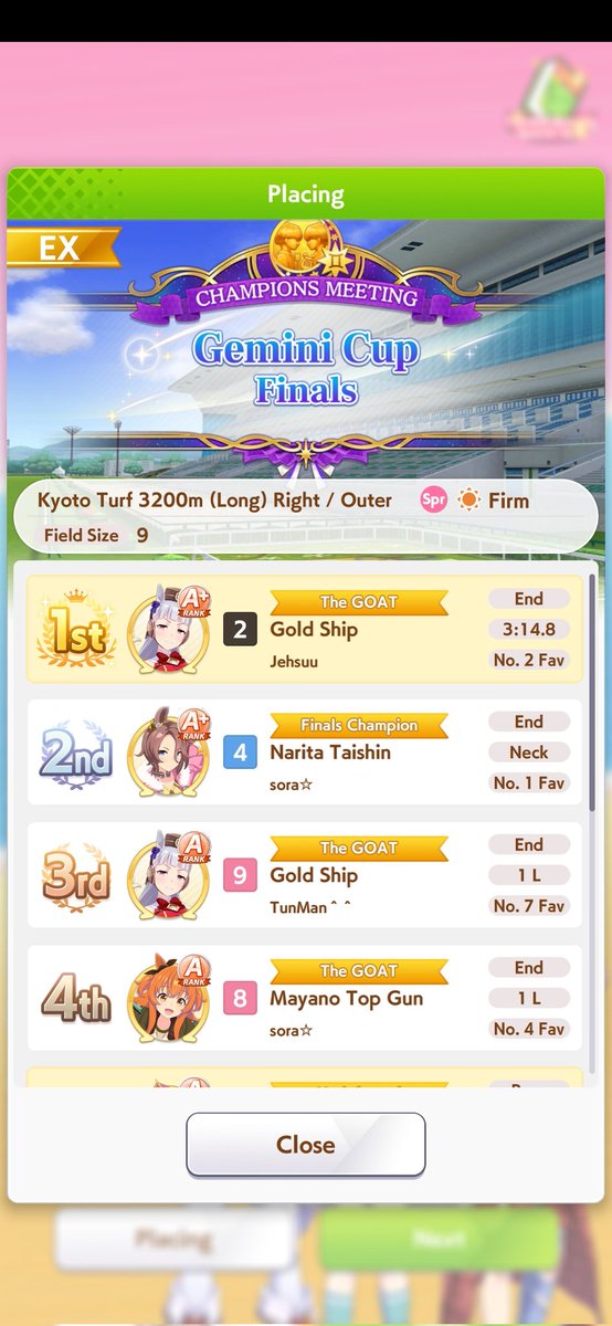 JehSuu's tweet photo. Thank you Gold Ship https://t.co/9donEUr59V