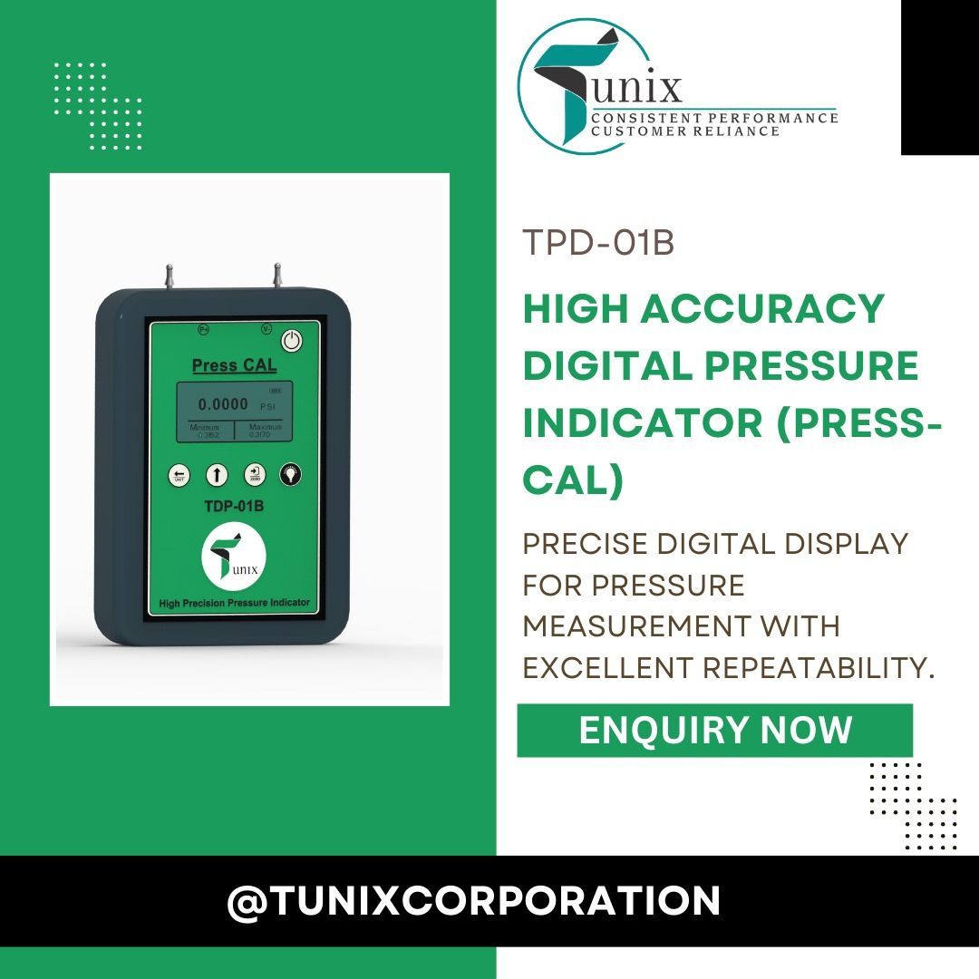 TunixCorpration's tweet image. 🔍 Precision you can trust!
Tunix High Accuracy Digital Pressure Indicator (Press-CAL | TPD-01B) ensures reliable &amp;amp; repeatable pressure measurement.

📩 Enquire Now 👉 @tunixcorporation

#Tunix #PressCAL #Calibration #Accuracy #Engineering