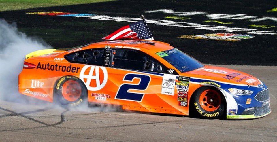 Brad Keselowski won the 2018 South Point 400 at Las Vegas seven years ago today. 🏁 

It was his third Cup win at #Vegas.