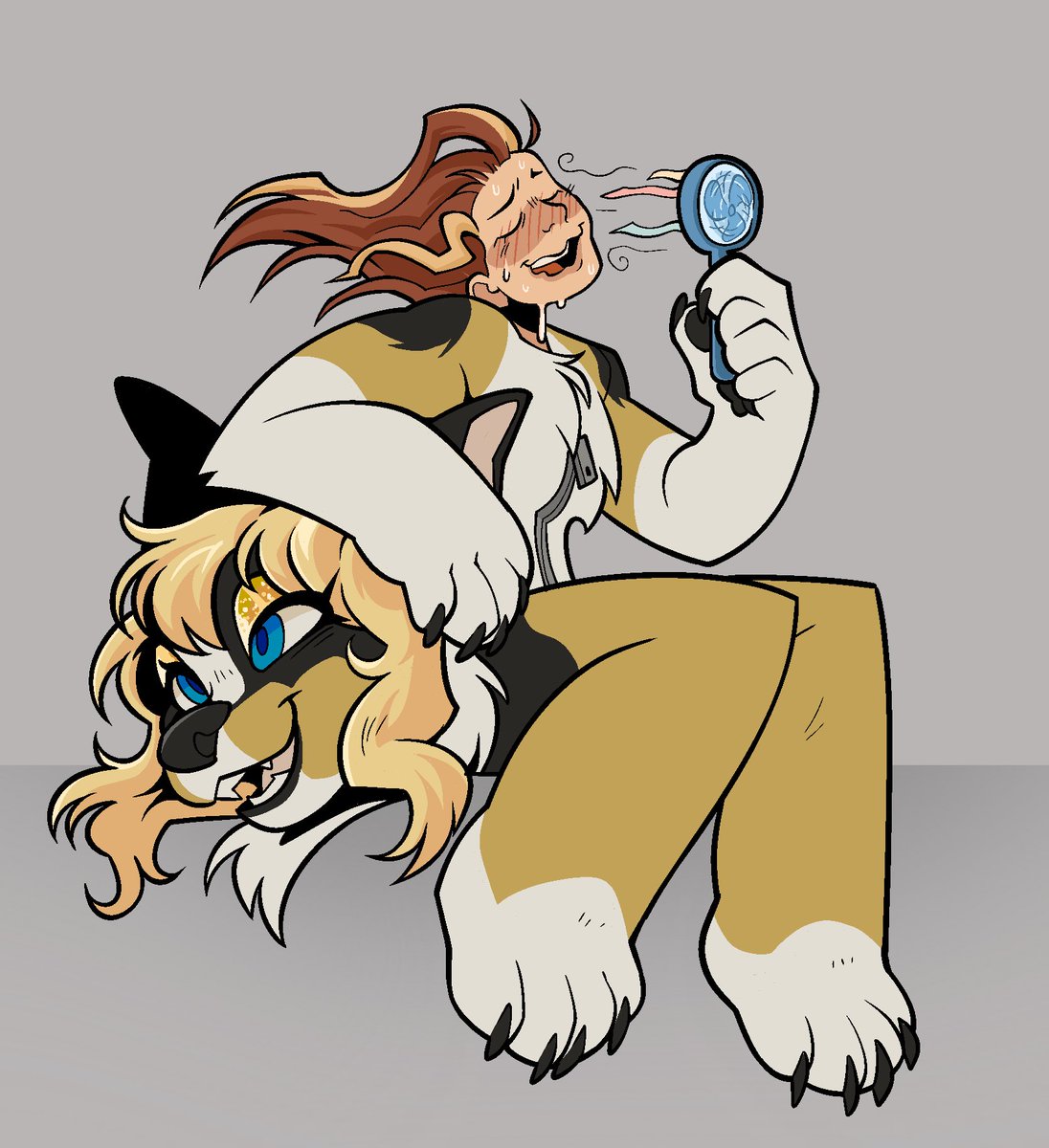 zahrasPride's tweet photo. literally will not rest now until I have fursuiter art from @BitemarkBruises for every one of my suits because LOOK AT THIS PIECE OF ME AND LACEY ITS SO WONDERFUL AH https://t.co/p6VamOdjkK