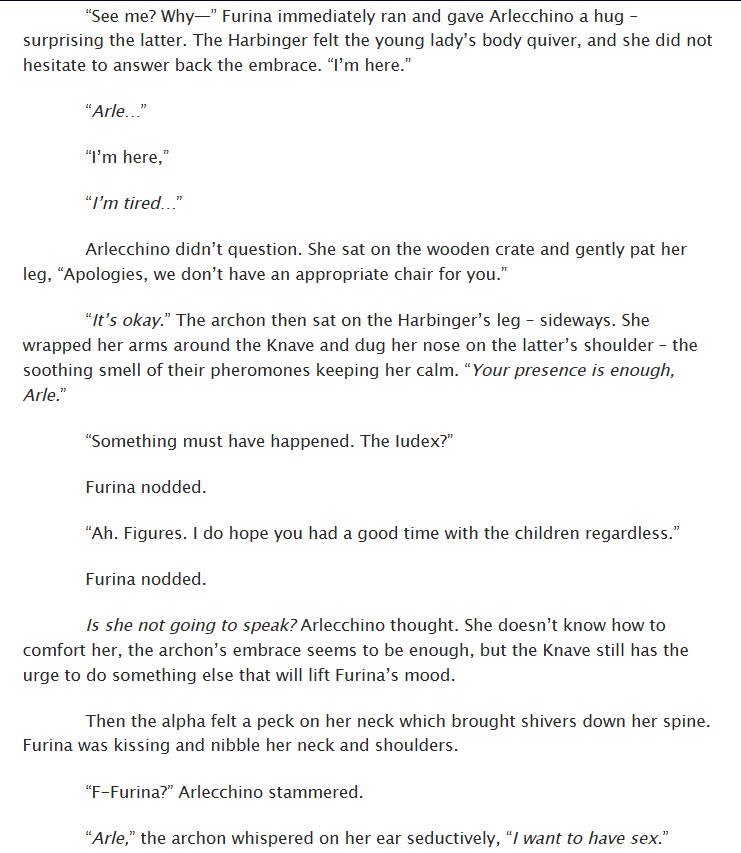 erispawnsible's tweet photo. Arlefuri All Bark, No Bite Chapter 30 is out in Archive of Our Own!  

This is a scheduled tweet. I'm not back in social media.

🔗: https://t.co/y84KE0uIOW
💌Support me in Kofi: https://t.co/D8mtAW9UE3
#arlefuri #focalor #furina #arlecchino #focacchino https://t.co/5r7hHn8tkD