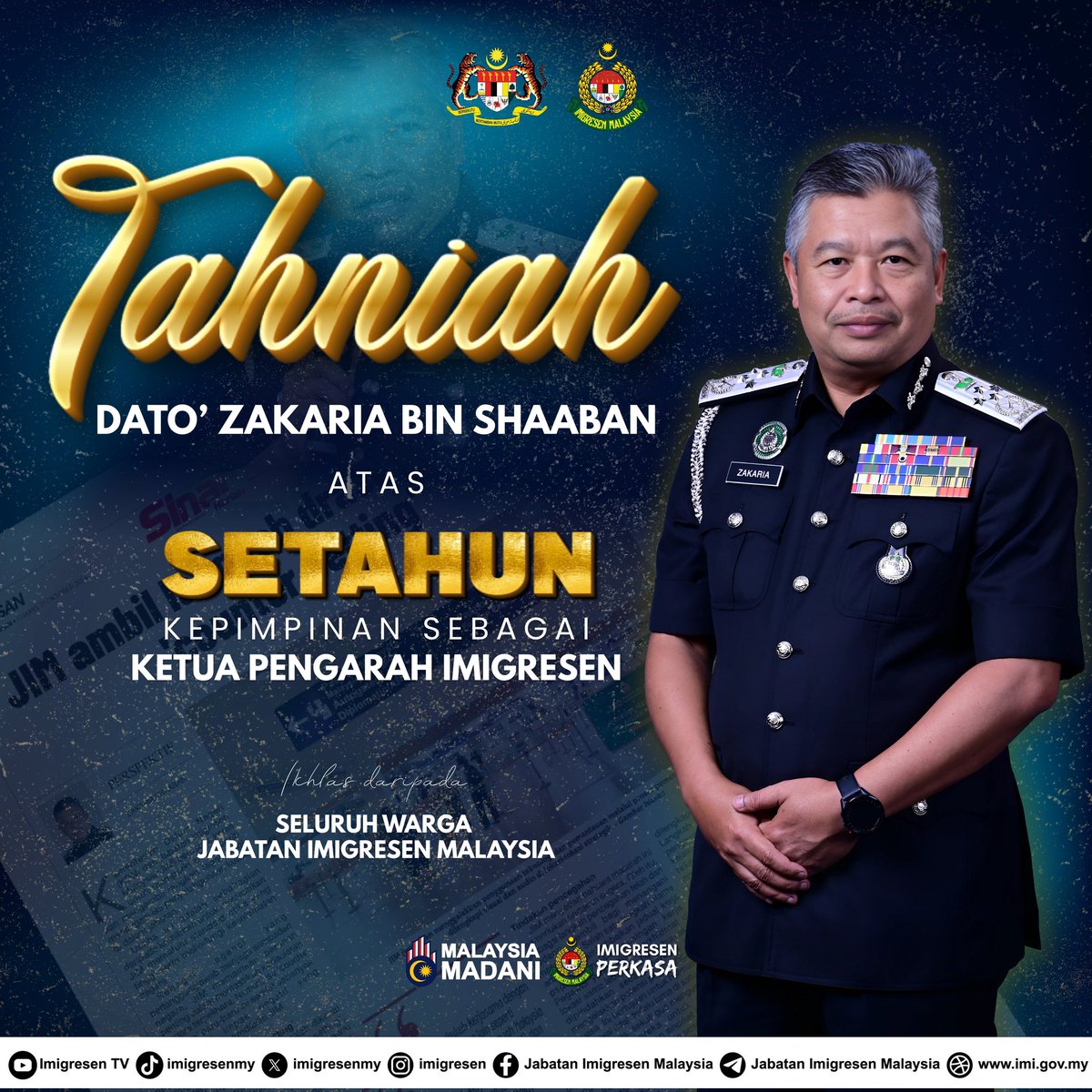 Setahun Kepimpinan, Sekalung Tahniah Ybhg. Dato' Zakaria bin Shaaban
facebook.com/share/p/1JALuG…