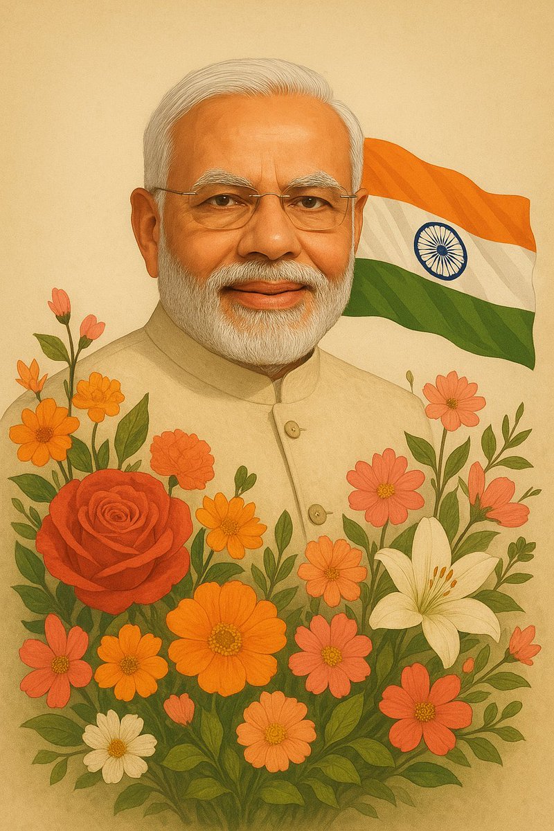 यशस्वी प्रधानमंत्री आदरणीय नरेंद्र मोदी जी को जन्मदिन की हार्दिक बधाई एवं शुभकामनाएँ. 🎂🌹 गर्व है कि हम भारत 🇮🇳 देश में रहते हैं. #HappyBirthdayModiji