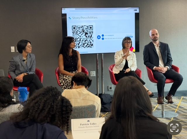 TheCoalition_DC's tweet image. We joined 35 future journalists this week to talk #smallbusiness #sustainability and #resiliency 💪. Big thanks to @NatPress for hosting the Local Business Journalism Fellowship and to @AmericanU for sharing your insights!