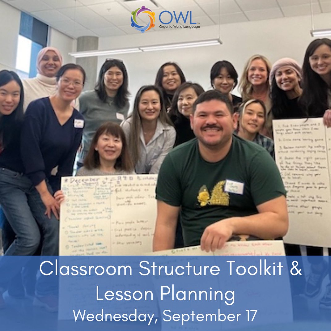 OWLanguage's tweet image. This session in our Back to School Virtual Series focuses on how to set up the school year to maximize intrinsic motivation &amp;amp; Ss ownership. We share suggestions &amp;amp; lesson plan templates on how to use the classroom space effectively to foster SLA owlanguage.com