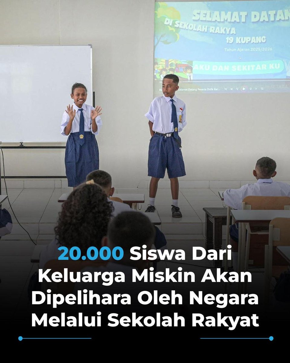 Sekolah rakyat menjadi jawaban atas kehadiran negara terhadap pemenuhan akses pendidikan #mbg #gasssnow