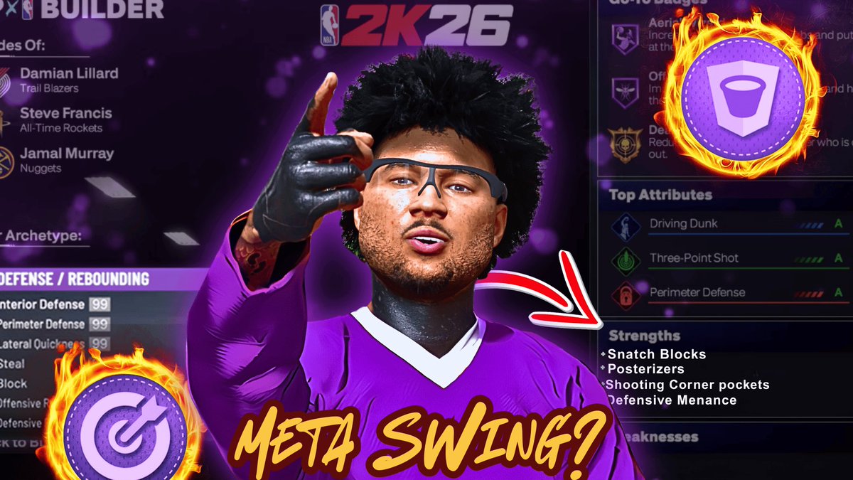 ICraftl's tweet photo. BEST SWING BUILD ⬇️💕

❤️+♻️are appreciated 
#NBA2K26 #Carriedu🎒 https://t.co/tL9jpHjUun