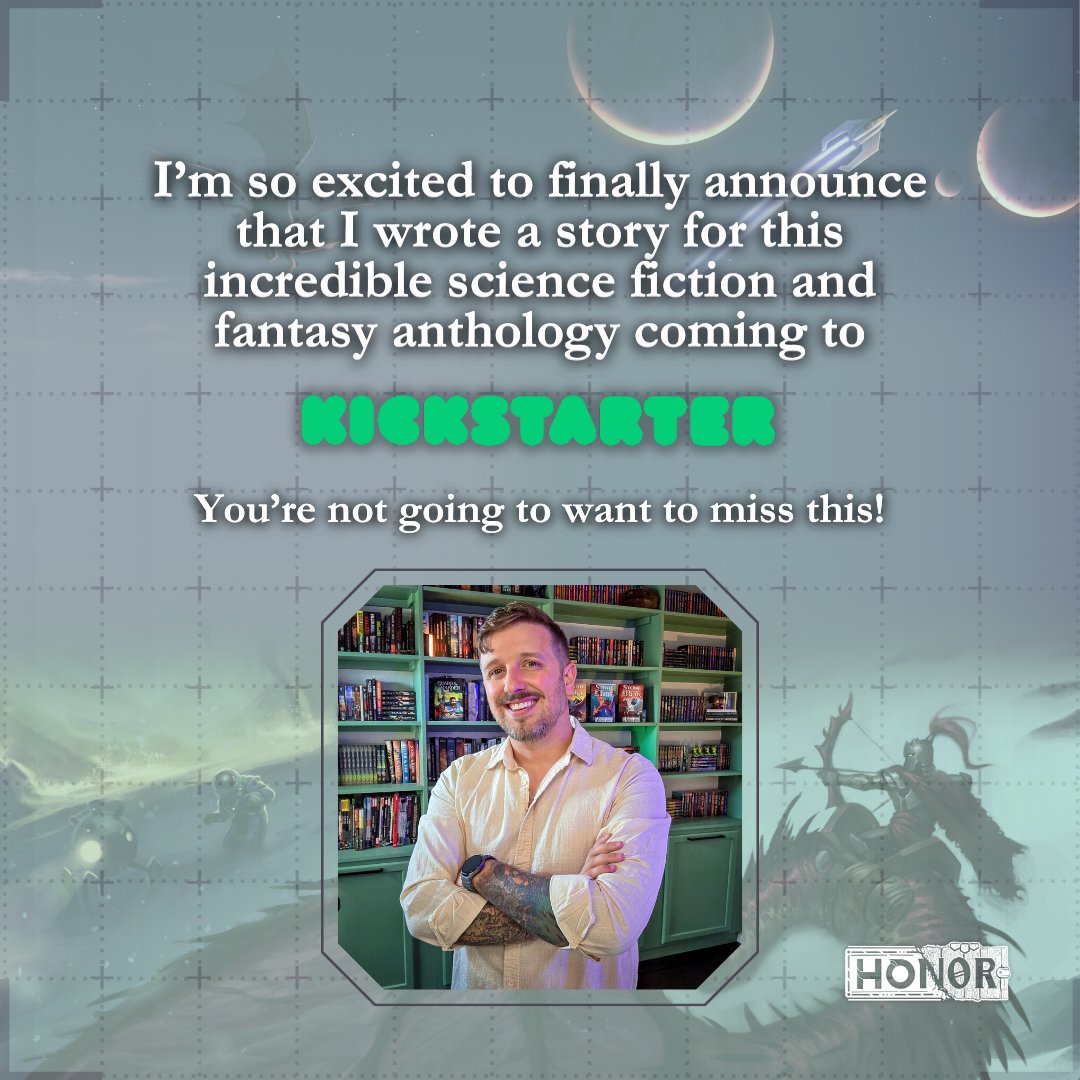 zsdiamanti's tweet image. I have some incredibly exciting news! One of my stories is being published in a Sci-fi &amp;amp; Fantasy Anthology called Honor.

Honor is an exciting new anthology from Golden Griffin Press, featuring twenty-two SF&amp;amp;F authors. Really, this thing is going to be special.

Find it InMyBio!