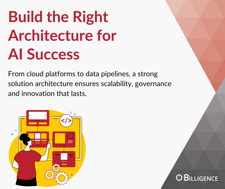 billigence's tweet image. Great AI outcomes start with great architecture.
Billigence helps organisations design solution architectures that scale innovation while keeping governance strong.
📩 hubs.la/Q03JHXZ70
#AIReadiness #SolutionArchitecture