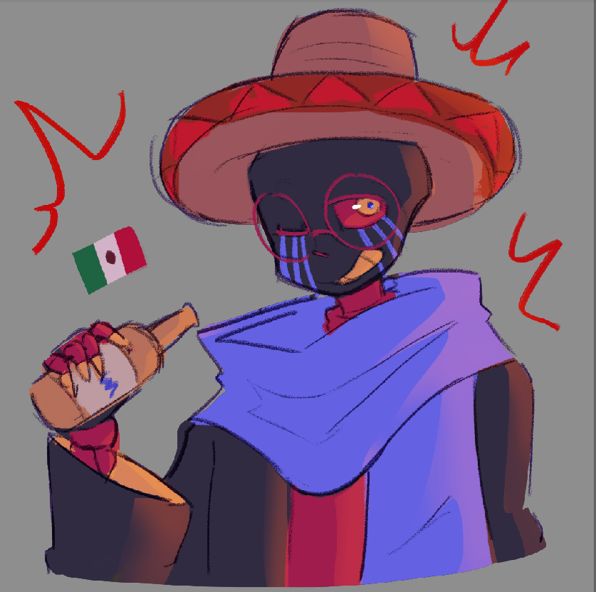 * day 262 !  i was working on this yesterdxay but i didnt manage to finish it so i did that today    mexican error part 2