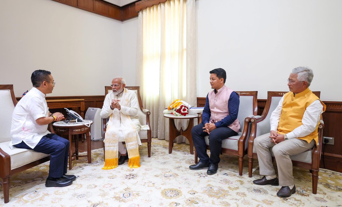 IndraHangSubba1's tweet image. Warm felicitations to the Honorable Prime Minister, Shri Narendra Modi (@narendramodi) ji, on his 75th birthday. His selfless service to the nation and visionary efforts to build a Viksit Bharat have inspired generations. I consider it a distinct privilege to have shared the Lok…