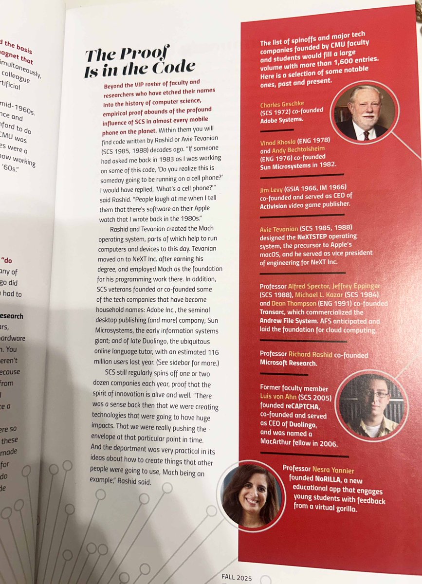 NorillaLearning's tweet image. Excited and grateful to be part of @CarnegieMellon&apos;s transformative ecosystem — thank you The Link Magazine for the highlight!

magazine.cs.cmu.edu/spirit-of-entr…