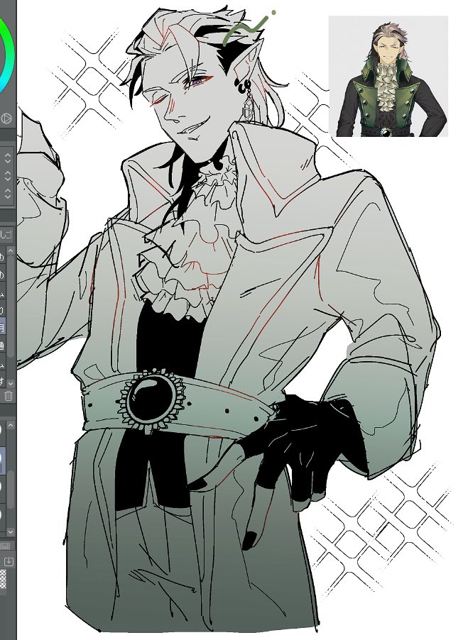 I was imagining him yesterday, but rather than looking cool, I have to draw him flying around in a SLINGSHOT 💨