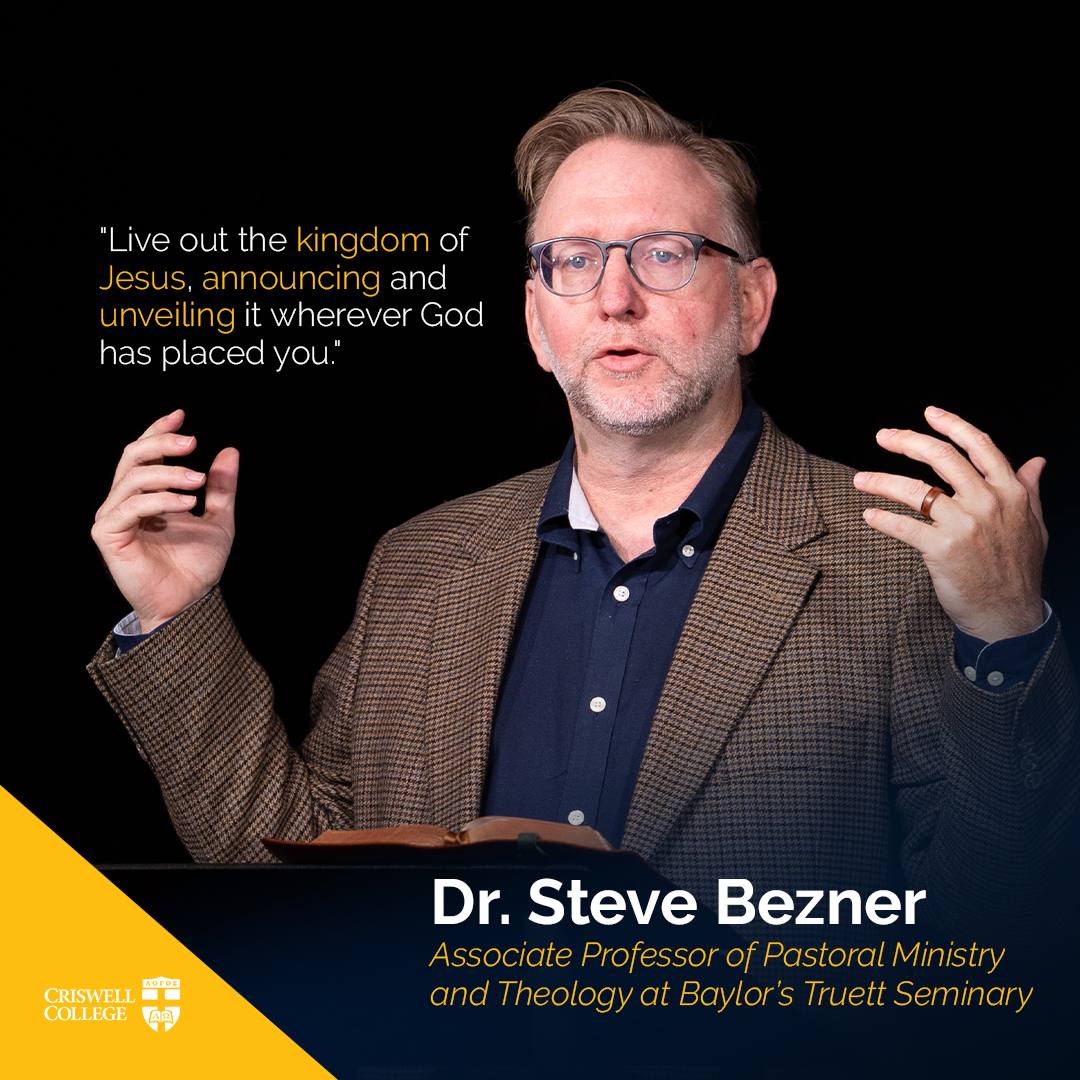 Thank you, Dr. Steve <a href="/Bezner/">Steve Bezner</a> , for speaking at #chapel today. Full message: open.spotify.com/episode/2kKtab…