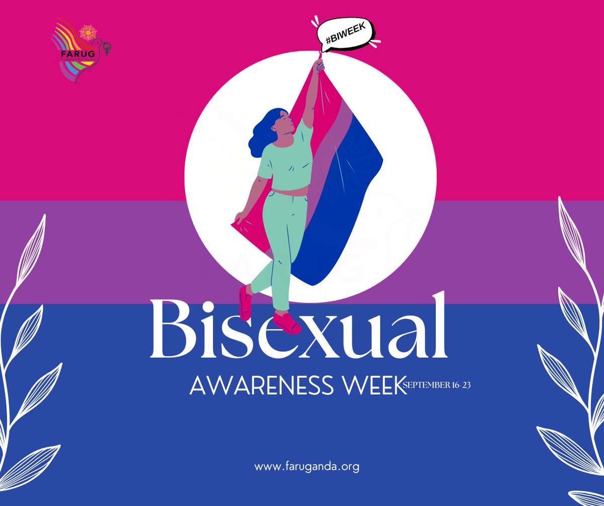 Freedom and Roam Uganda (@far_uganda) on Twitter photo This week, from 16th to 24th September, we celebrate the diverse bisexual community. The bisexual Awareness Week is a time to honour the unique experiences, resilience, and contributions of bi+ individuals 
Bisexuality is a valid and beautiful identity. Yet, many bi+ people face This week, from 16th to 24th September, we celebrate the diverse bisexual community. The bisexual Awareness Week is a time to honour the unique experiences, resilience, and contributions of bi+ individuals 
Bisexuality is a valid and beautiful identity. Yet, many bi+ people face