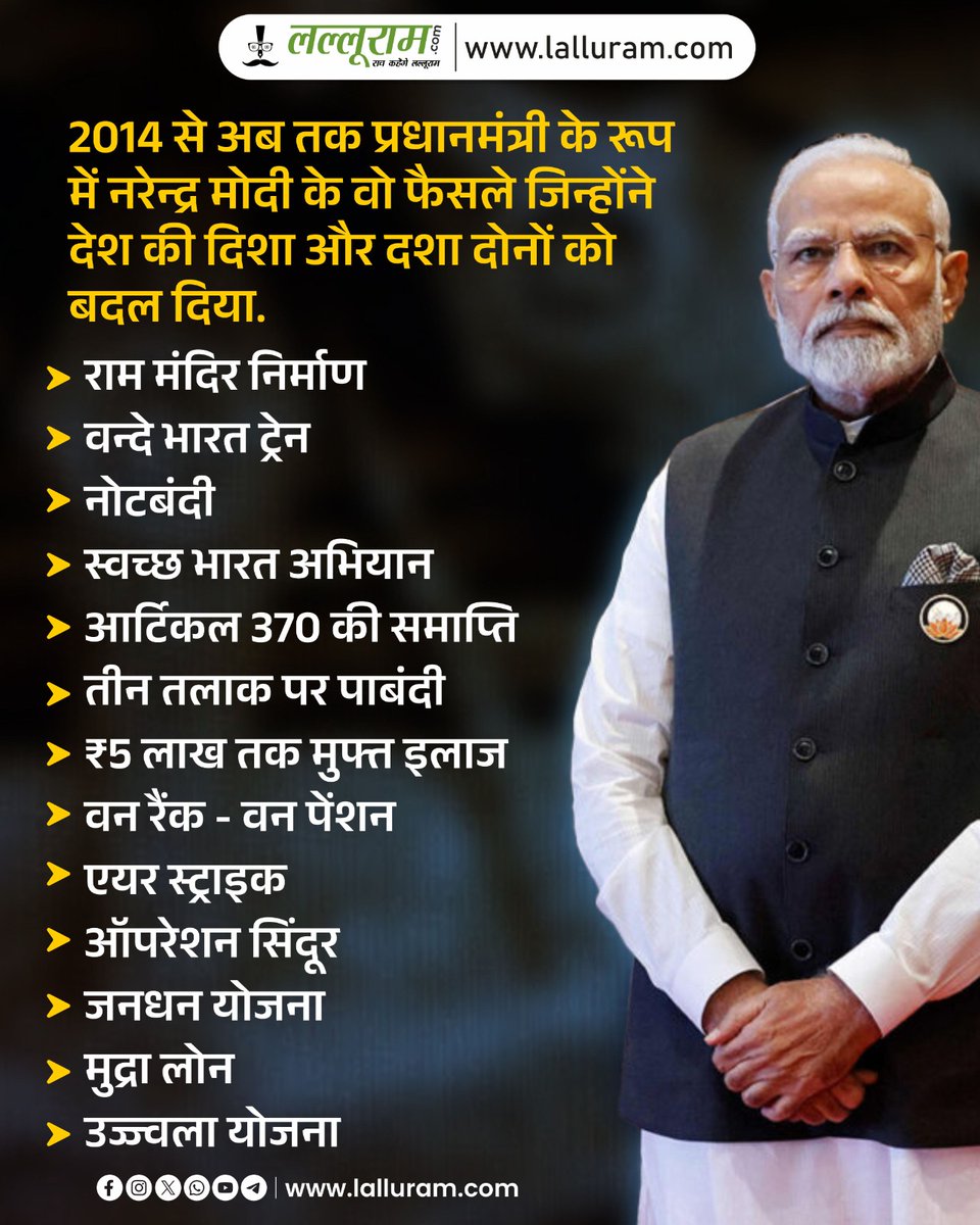 lalluram_news's tweet image. #PMModiAt75 #birthday #birthdaywishes #narendramodibirthday #hindinews #lalluramnews