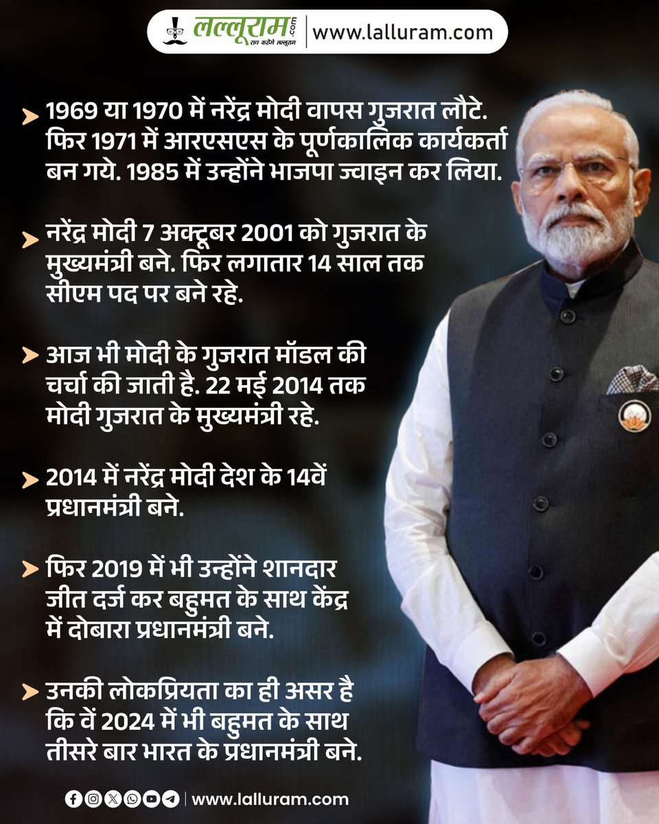 lalluram_news's tweet image. #PMModiAt75 #birthday #birthdaywishes #narendramodibirthday #hindinews #lalluramnews