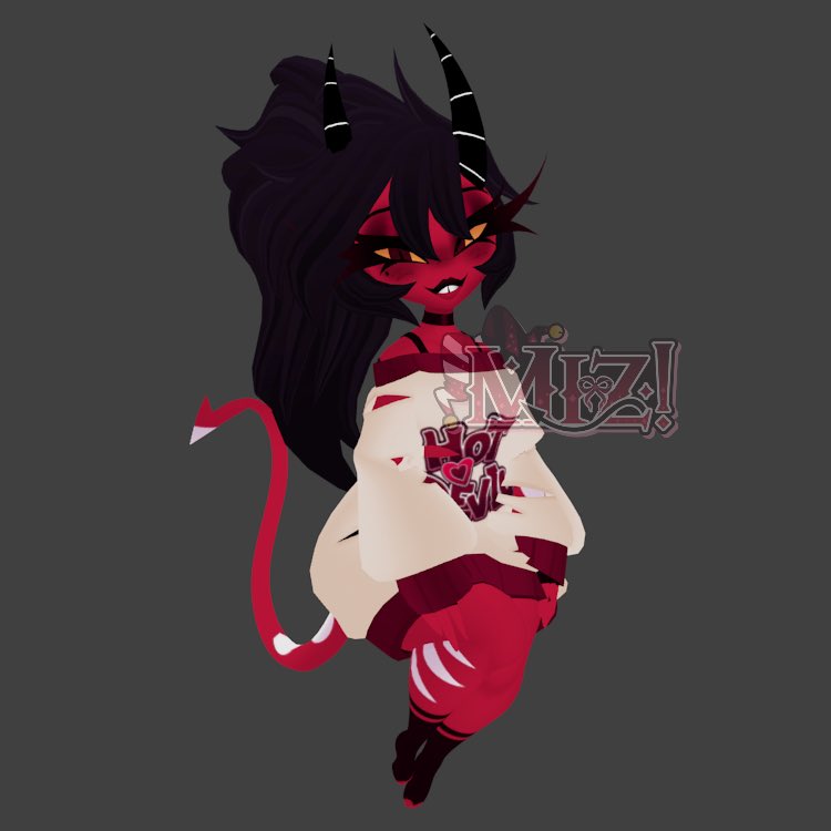 Here’s a model update!! Finally got at least one outfit on her! ❤️🔥
(Future sale model)
#HelluvaBossMillie