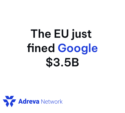 the EU just fined google €2.95B (≈ $3.5B).

the reason? giving unfair preference to its own ad tech tools: adx, dfp, and more.

at its core, this isn’t about one company getting a slap on the wrist. it’s about 3 truths every advertiser, publisher, and internet user needs to