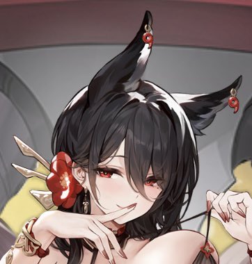 愛宕(アズールレーン) 「ほくろの位置検証 愛宕には右目側、近江には左目側 う〜んコレは近江」|鍵山/Clave イラストレーターのイラスト