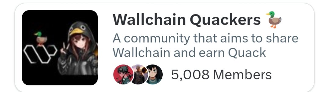Wow 5k community members completed❤

Congratulations Wallchain Quackers family🎉