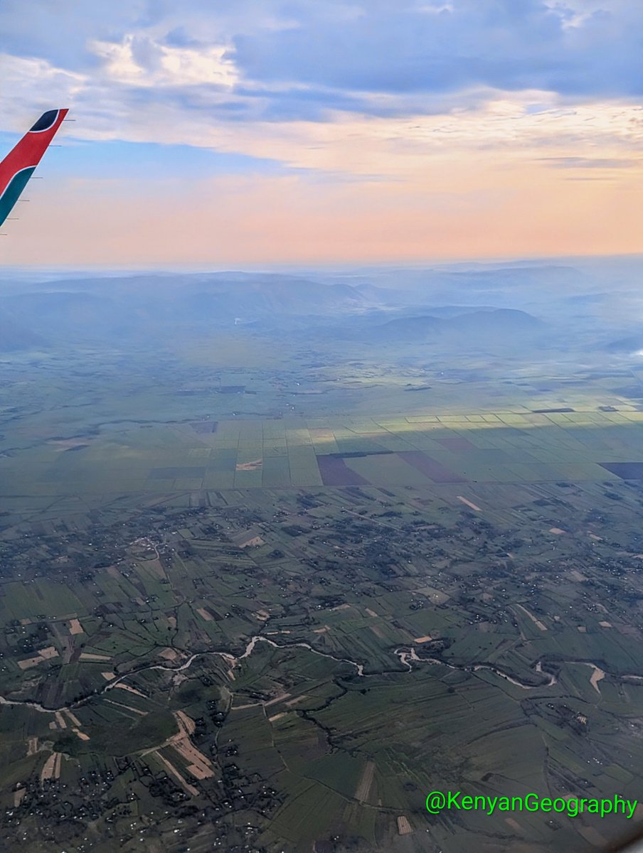 River Nyando snakes along the Kavirondo rift valley near Kisumu. 

The Kavirondo rift valley has immense agricultural potential with the fertile volcanic soils, permanent rivers and all year round sun. 

This location is part of Kenya's sugar belt.