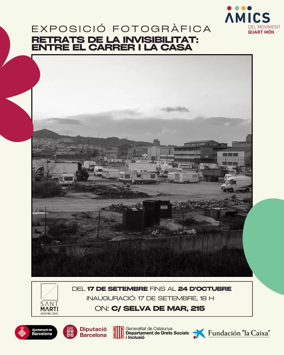 Avui serem a la inauguració d'aquesta exposició amb veïnes de Vallcarca que han viscut en barraques i que continuen lluitant per una vida digna ✊🏾!