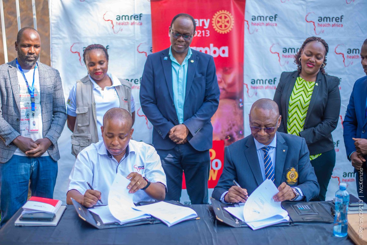 @rotaryd9213 & @Amref_Uganda new 5-year partnership is impact in motion ...