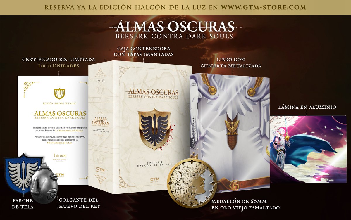 🚨¡Quedan pocas unidades!

¡Adéntrate en Almas Oscuras: Berserk contra Dark Souls con esta espectacular edición limitada!

✅¡Toda una fantasía para cualquier fan de Berserk! gtm-store.com/product/libro-…