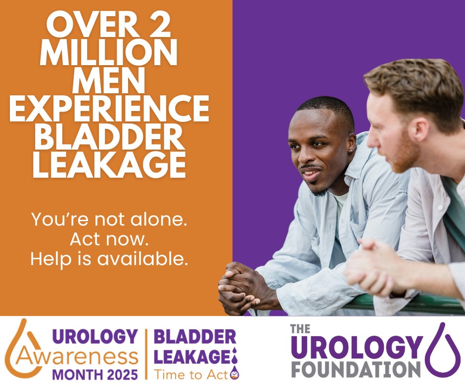 2 million men in the UK experience #BladderLeakage. It happens for many of reasons but you're not alone. Help is available. Speak to your healthcare professional.

We've created a 'Brief Guide' with top tips to help:

📲ow.ly/v0nM50WVJv8

#UAM25 #UrologyAwarenessMonth