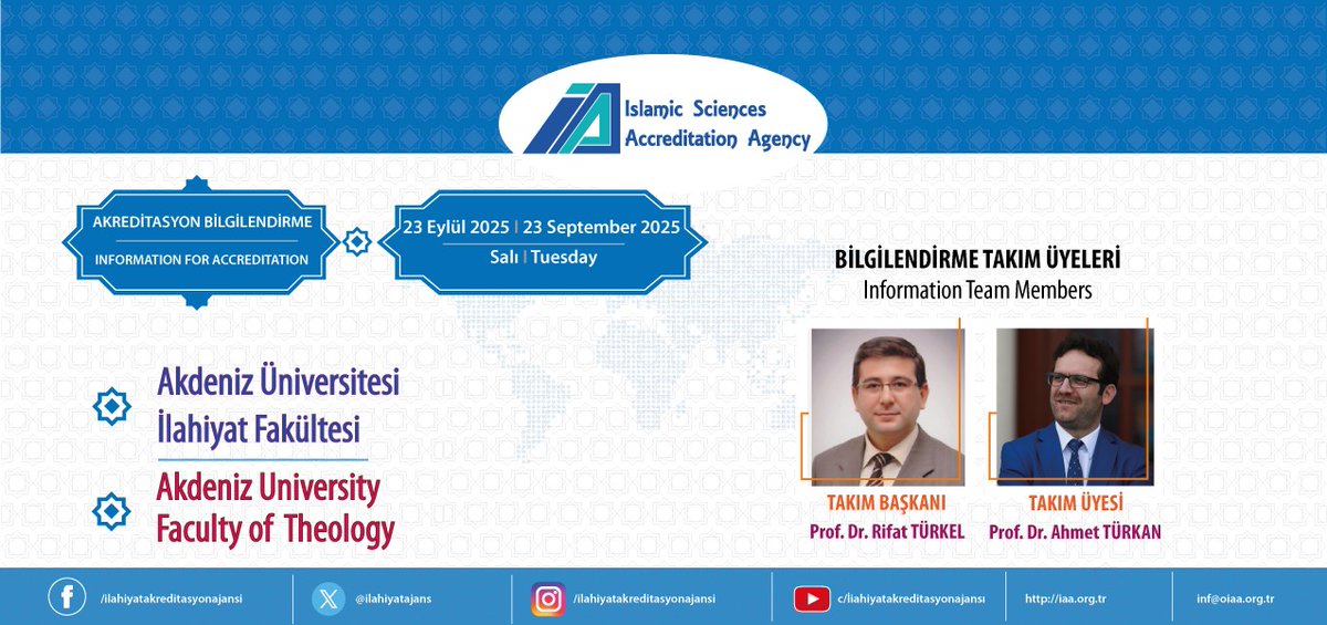 İlahiyat Akreditasyon Ajansı-İAA (@ilahiyatajans) on Twitter photo 